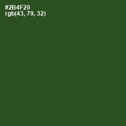 #2B4F20 - Lunar Green Color Image