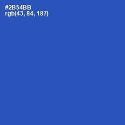 #2B54BB - Cerulean Blue Color Image