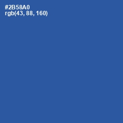 #2B58A0 - Azure Color Image