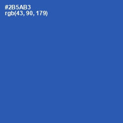 #2B5AB3 - Cerulean Blue Color Image