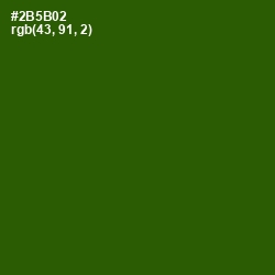 #2B5B02 - Green House Color Image