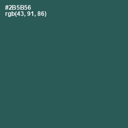 #2B5B56 - Spectra Color Image