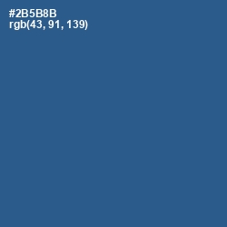 #2B5B8B - Chambray Color Image