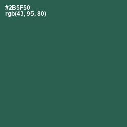 #2B5F50 - Spectra Color Image