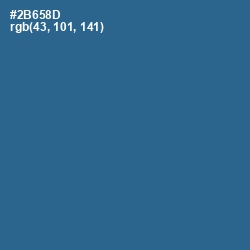 #2B658D - Calypso Color Image