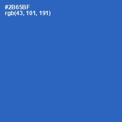 #2B65BF - Astral Color Image