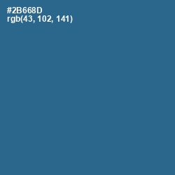 #2B668D - Calypso Color Image