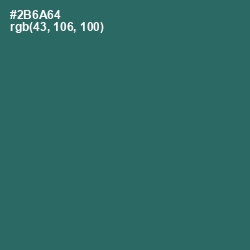 #2B6A64 - Casal Color Image