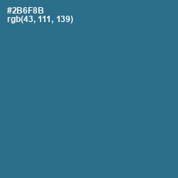 #2B6F8B - Calypso Color Image