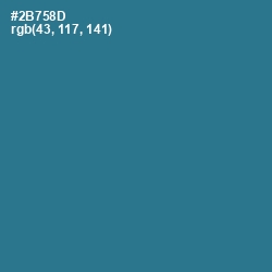 #2B758D - Calypso Color Image