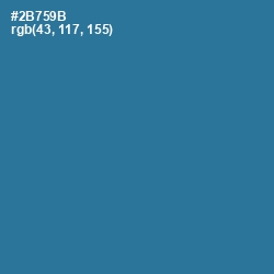 #2B759B - Jelly Bean Color Image