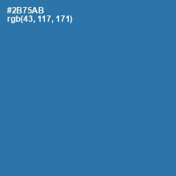 #2B75AB - Astral Color Image