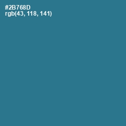 #2B768D - Calypso Color Image