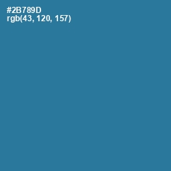 #2B789D - Jelly Bean Color Image