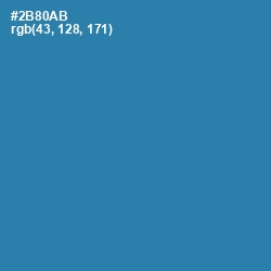 #2B80AB - Boston Blue Color Image