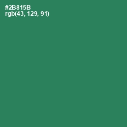 #2B815B - Eucalyptus Color Image