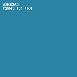 #2B83A3 - Boston Blue Color Image