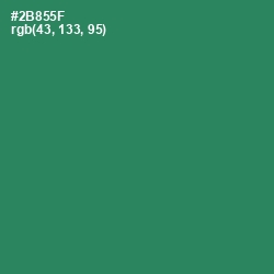 #2B855F - Eucalyptus Color Image