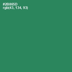 #2B865D - Eucalyptus Color Image