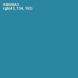 #2B86A3 - Boston Blue Color Image