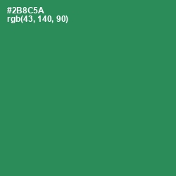 #2B8C5A - Sea Green Color Image