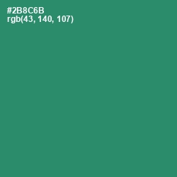 #2B8C6B - Eucalyptus Color Image