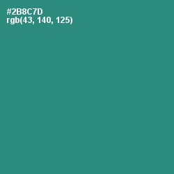 #2B8C7D - Eucalyptus Color Image