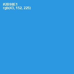 #2B98E1 - Curious Blue Color Image