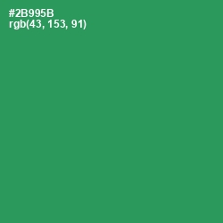 #2B995B - Sea Green Color Image