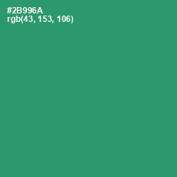 #2B996A - Eucalyptus Color Image