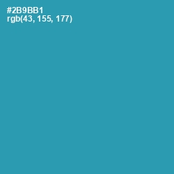 #2B9BB1 - Boston Blue Color Image