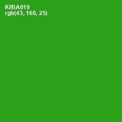 #2BA019 - Forest Green Color Image
