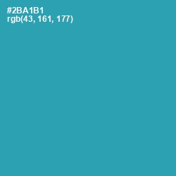 #2BA1B1 - Pelorous Color Image