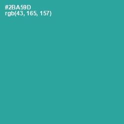 #2BA59D - Keppel Color Image