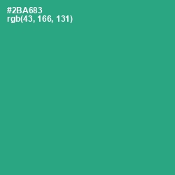 #2BA683 - Jungle Green Color Image