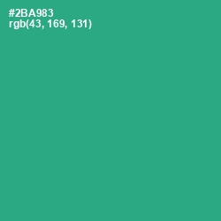 #2BA983 - Jungle Green Color Image