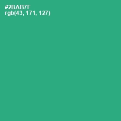 #2BAB7F - Jade Color Image