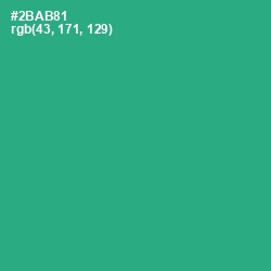 #2BAB81 - Jungle Green Color Image