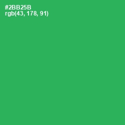 #2BB25B - Sea Green Color Image