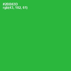 #2BB63D - Forest Green Color Image