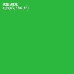 #2BB83D - Forest Green Color Image