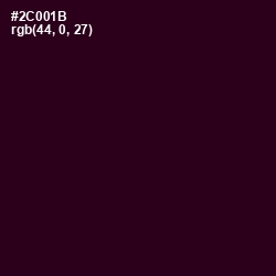 #2C001B - Aubergine Color Image