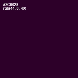 #2C0028 - Jacaranda Color Image