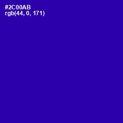 #2C00AB - Blue Gem Color Image