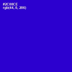 #2C00CE - Dark Blue Color Image