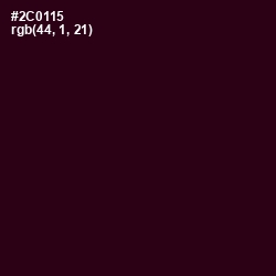 #2C0115 - Aubergine Color Image