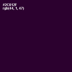 #2C012F - Jacaranda Color Image