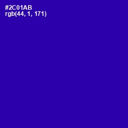 #2C01AB - Blue Gem Color Image