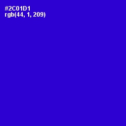 #2C01D1 - Dark Blue Color Image