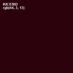 #2C030D - Sepia Black Color Image